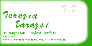 terezia darazsi business card