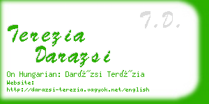 terezia darazsi business card